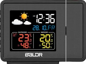 Часы проекционные BALDR B0367WST2H2R-V1 с датчиком, черные, изображение 1