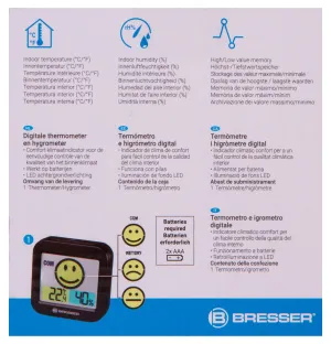 Метеостанция Bresser MyTime Smile, черная, изображение 12