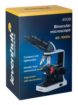 Микроскоп Levenhuk 450B, бинокулярный, изображение 12