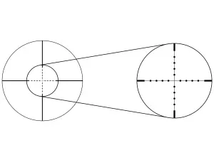 Прицел оптический GAUT Quartz 4x32 AO, сетка 3 (Mil-Dot), изображение 7
