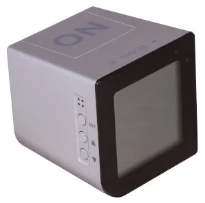 Часы настольные Bresser FlipMe Alarm Clock, серебристые, изображение 3